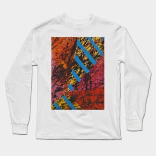 Corner Splatter # 8 Long Sleeve T-Shirt